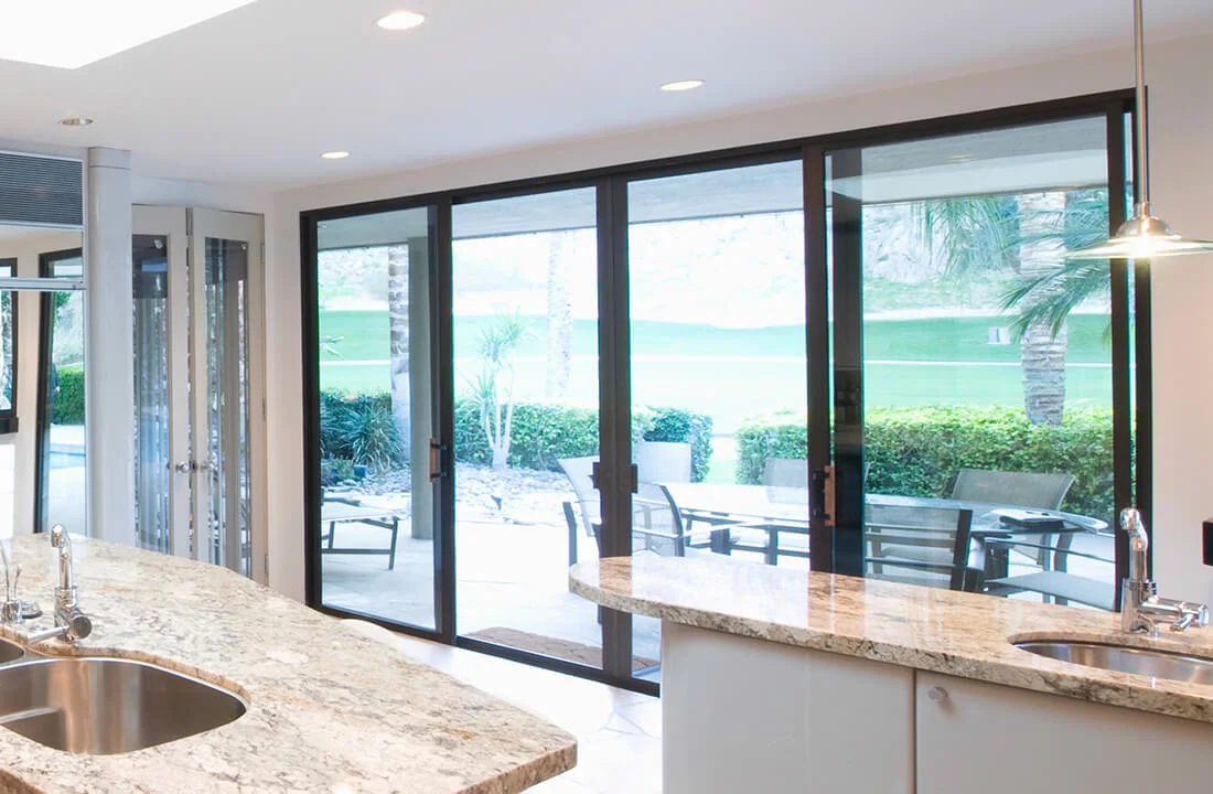 Black patio door