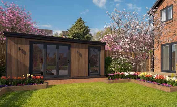 Garden room in spring