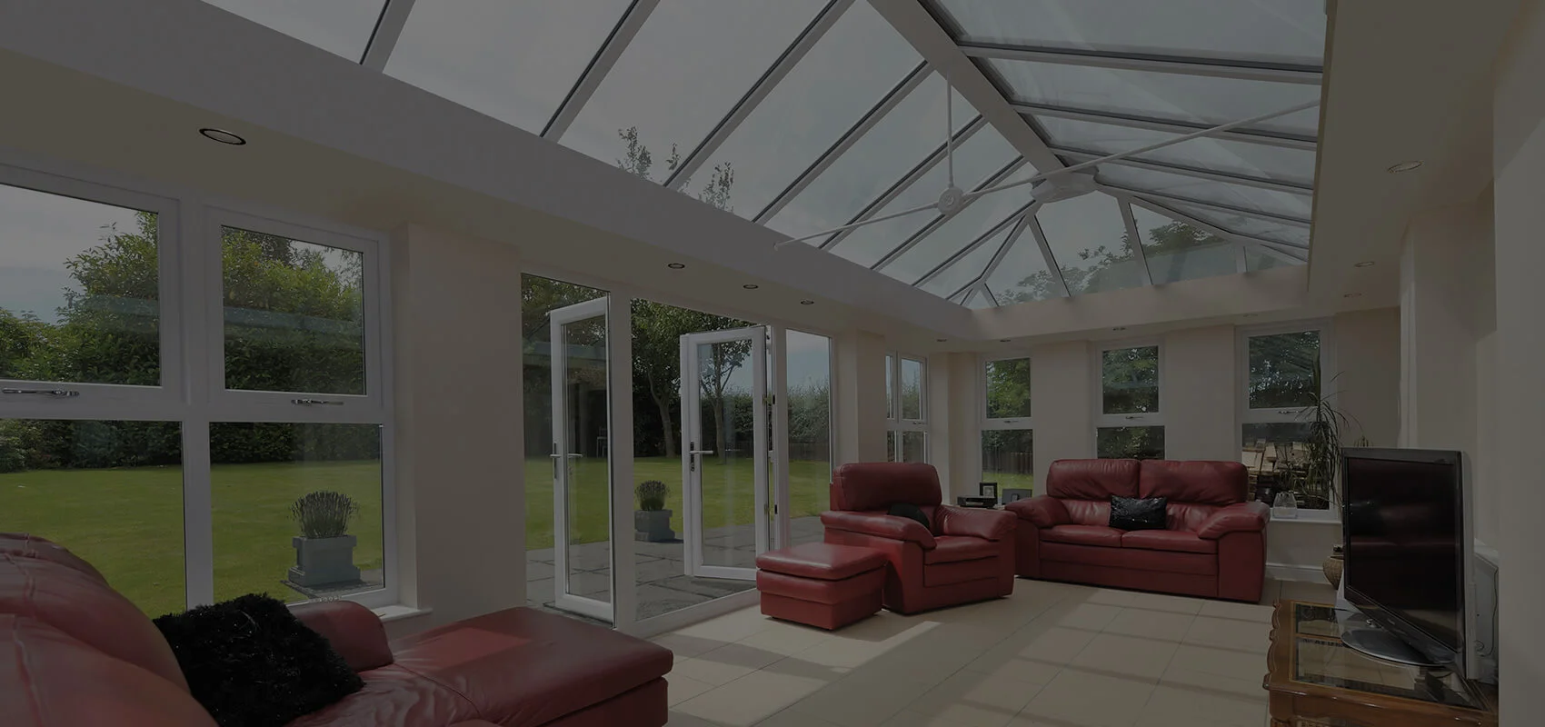 Orangery interior with roof lantern