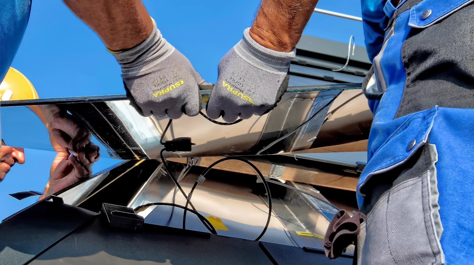 Professional solar panel installation