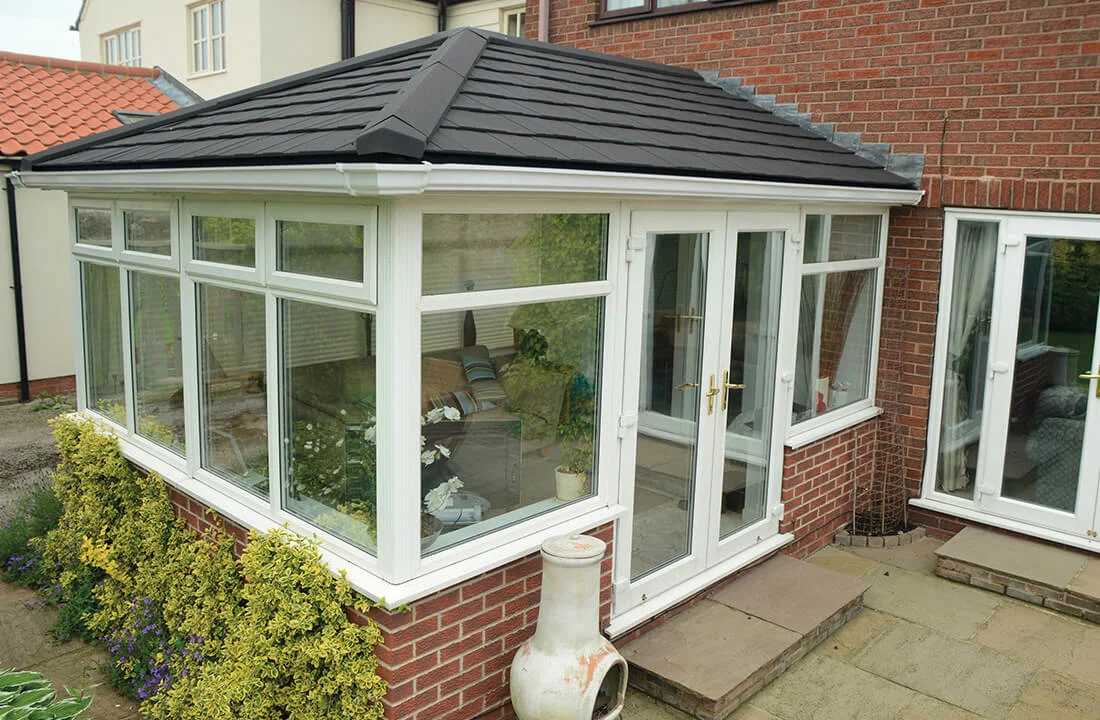 Tiled extension roof