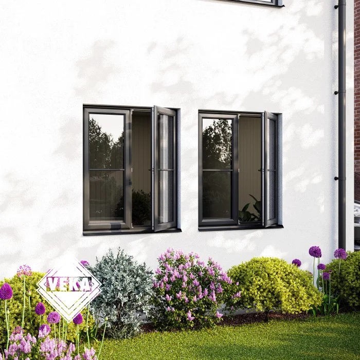VEKA M70 uPVC casement windows installed in a home